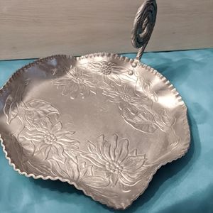 Vintage aluminum bon bon tray.